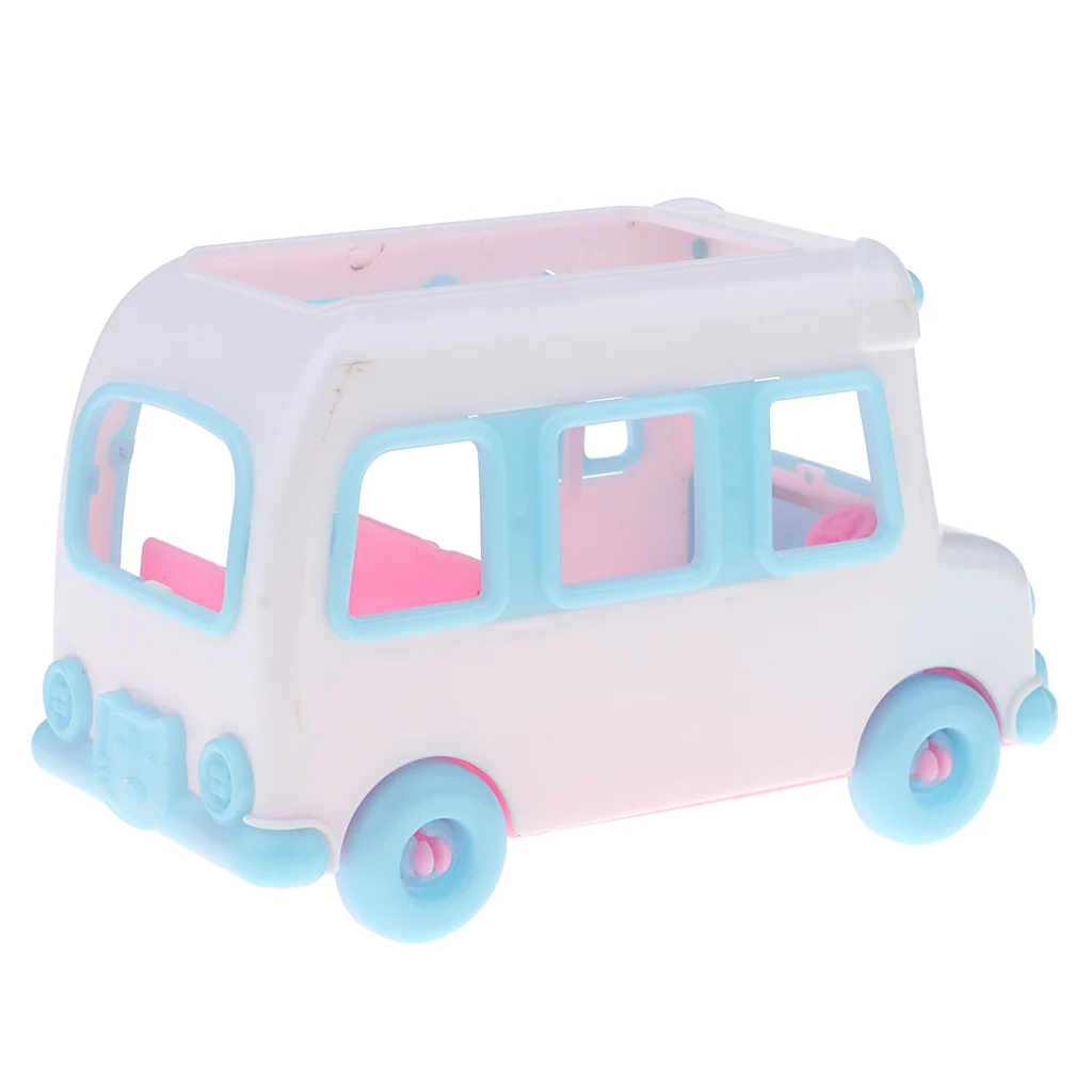 Cute Mini Private Car Electric Car Model Dolls House Miniature Accessory For   Little Sister for Kelly Doll Toy