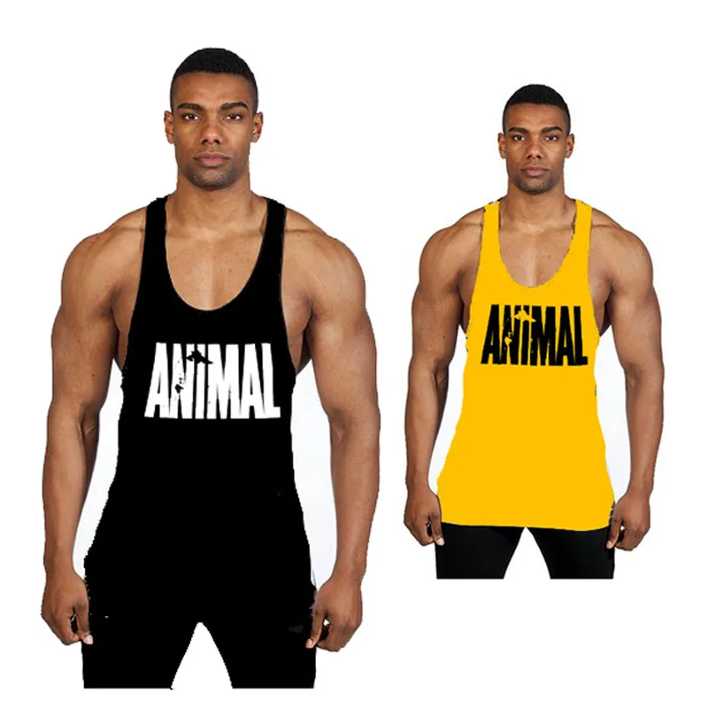 New Bodybuilding Clothing Animal Singlets Mens Tank Top ...