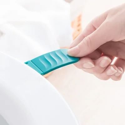 Portable Foldable Small Toilet Seat Cover Lifter Sanitary Closestool Seat Cover Lift Handle for Travel Home Bathroom 1PC