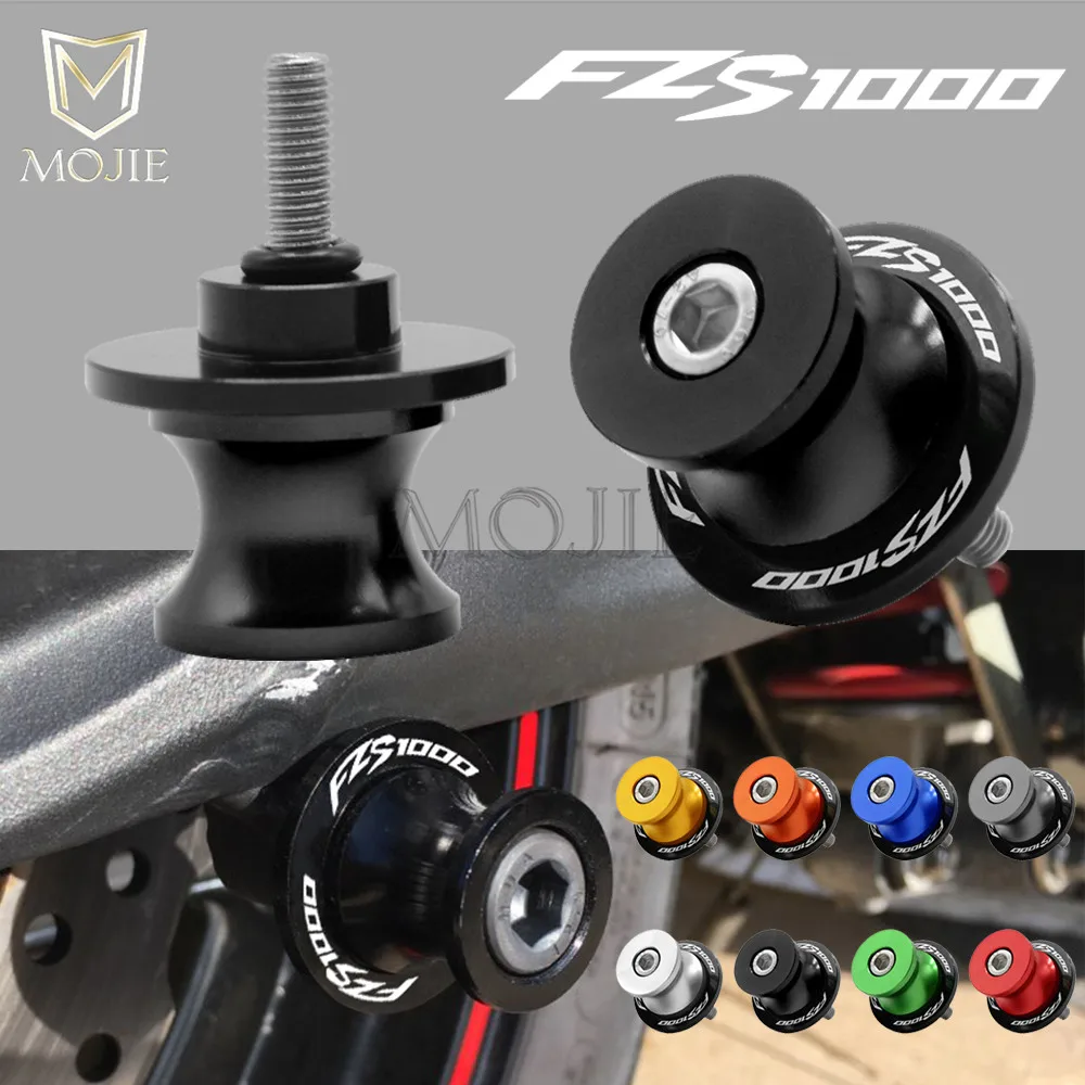 Катушки для мотоцикла Swingarm 6 мм CNC алюминиевые задние ползунки Yamaha FZS1000 FZ1 2004 2005 2006