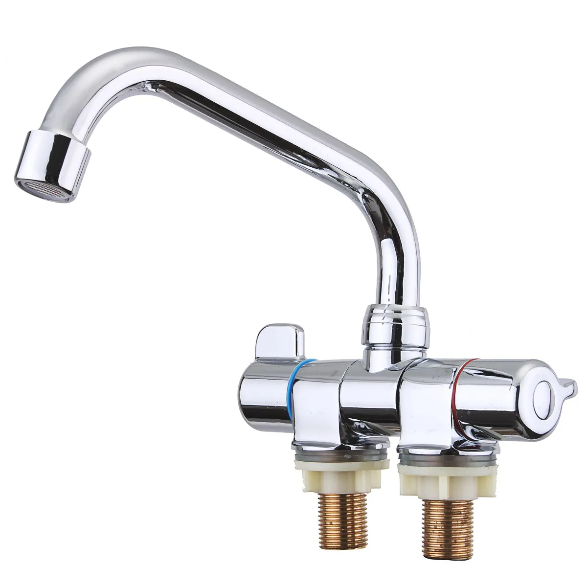 

360 Degrees Rotation Zinc Alloy+Copper Basin Faucet Hot and Cold Water Kitchen Folding Cockpit Caravan Bathroom Bathtub Tap