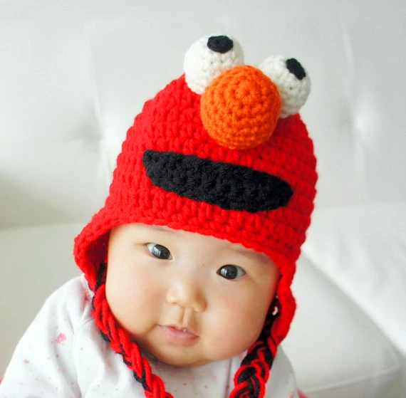 Custom Crochet Animal Cartoon Hat Beanie Photo Prop From Newborn to Adult 