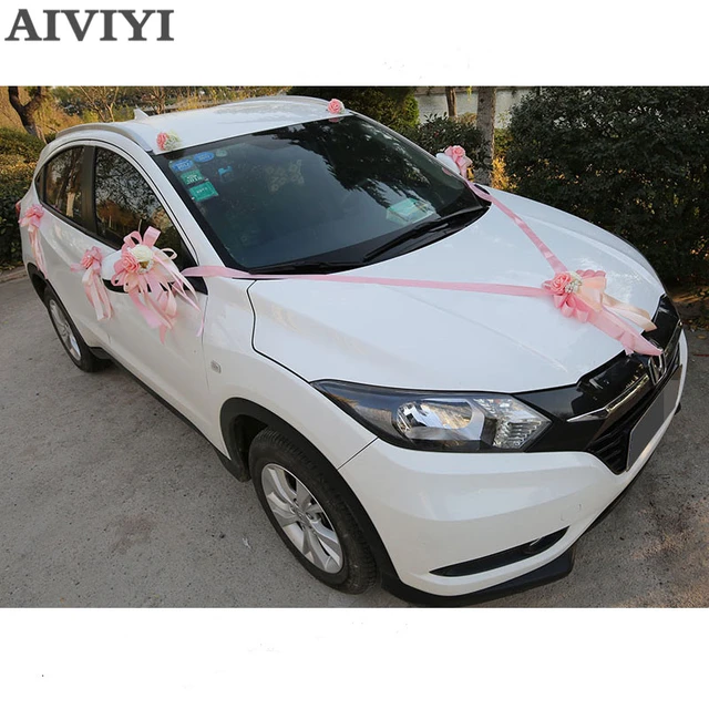 Car decoration crescent moon wedding car decoration set wedding wedding car  float team simulation rose CD50 Q03 - AliExpress