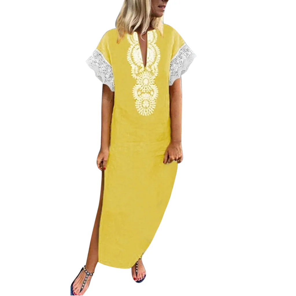 

2019 MAXIORILL New Women Button V Neck Dress Evening Party Dress платье Wholesale T3
