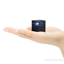 Mesuvida Портативный мини P6 DLP Проектор 80 ANSI люмен двухдиапазонный Wi-Fi 1080 P домашнего кинотеатра смарт-проектор для IOS Apple