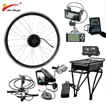 

Electric Bike Kit 36V 250W-500W Motor Wheel With 36V12AH Rear Rack Battery for 26" 700C(28" ebike Electric Bike Conversion Kit