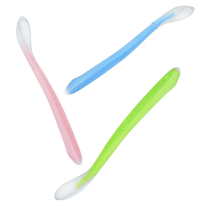 

Baby Feeding Infant Feeding Spoons Silicone BPA Free Soft-Tip First Stage Suction Toddler Early training Learning Pacifier