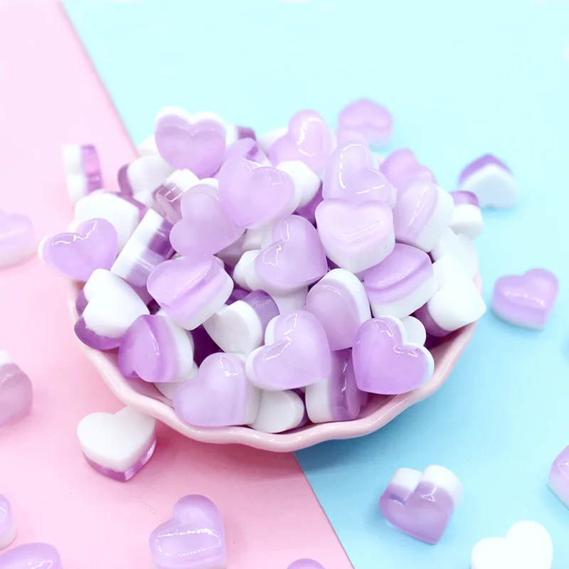 

Happy Monkey 20pcs/pack Slime Supplies Toys New DIY Resin Love Candy Slime Accessories Filler For Fluffy Clear Crystal Slime