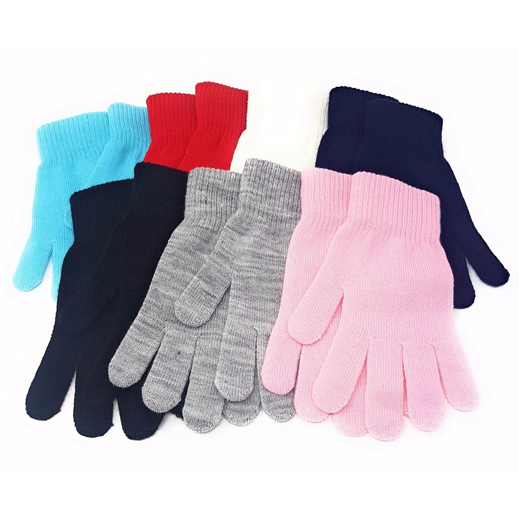 WOMENS LADIES SOFT MAGIC STRETCH GLOVES 5 COLOURS
