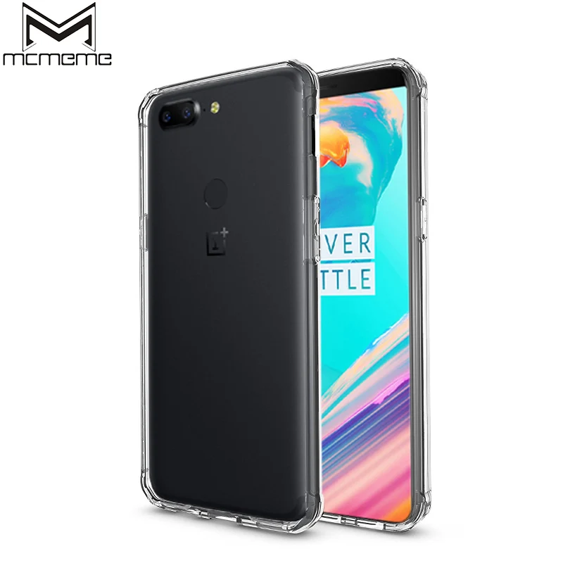 

MCMEME For Oneplus 5T Case Ultra Clear TPU Skin Transparent Slim Soft Silicone Case Shell For Oneplus 5T Airbag Protective Cover