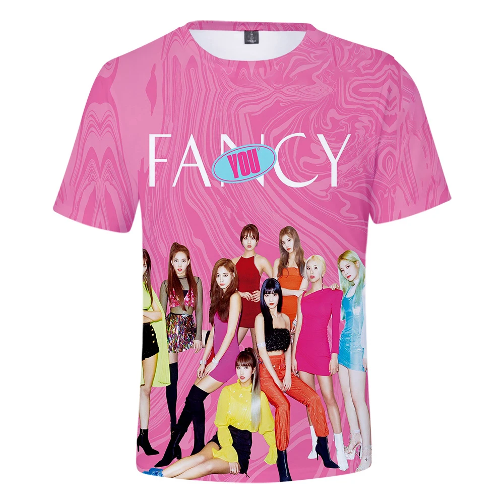 2019 New K POP TWICE 3D T Shirt Women Summer Korean K pop T shirt hip