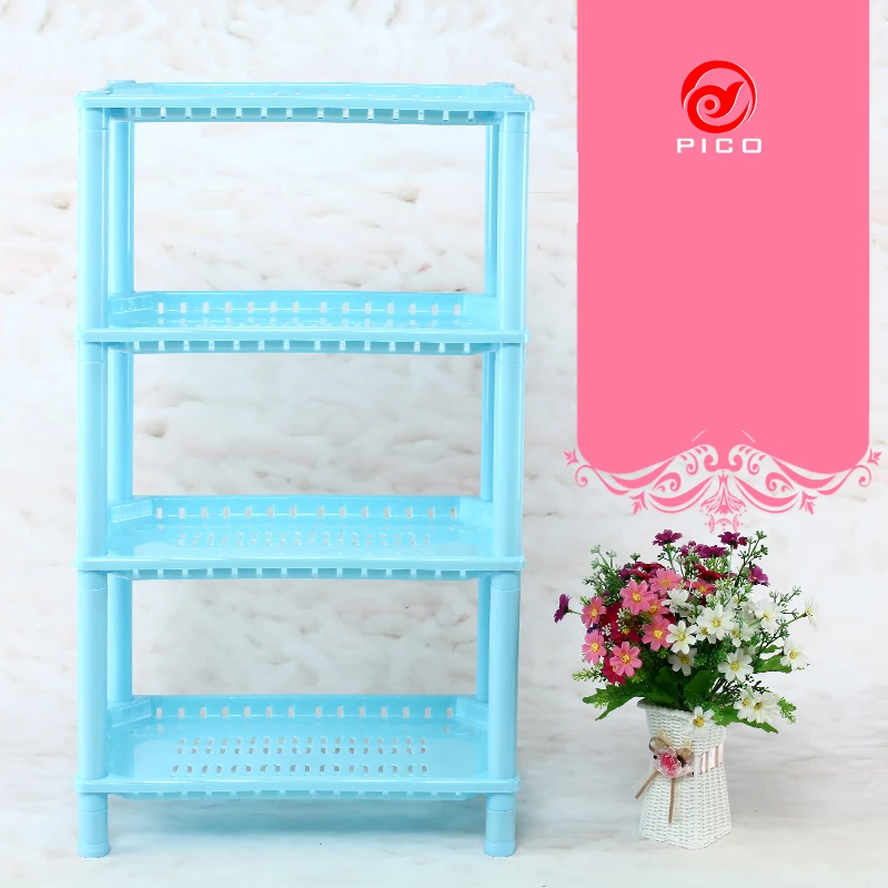 4 طبقة جديد ب طبق رف منظم مطبخ والتخزين الأبيض الجوف الحمام دش أشتات رف رف غرفة ZL304