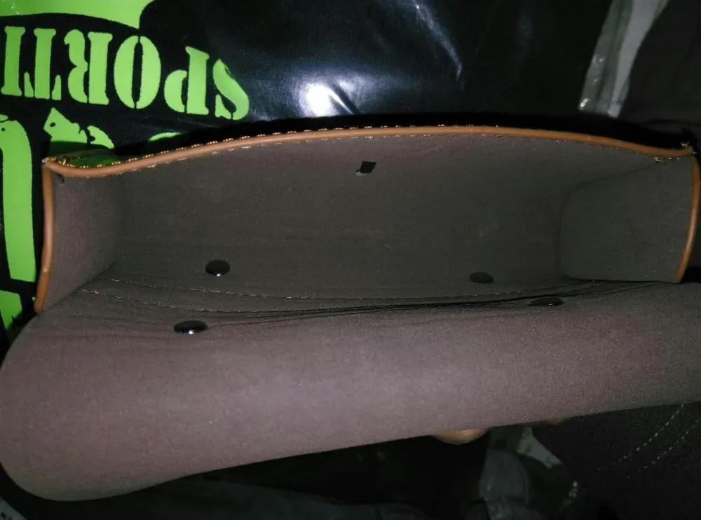 Perfect Vintage old bicycle faux saddle genuine leather PU cushion bag brooks bag hangback tool bag BROOKS 13