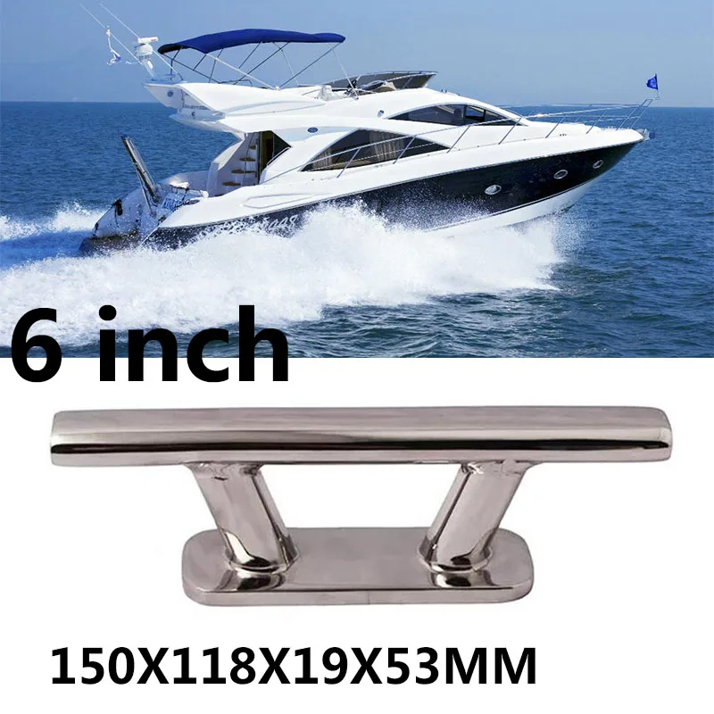 Doca do Barco de Aço Amarração de Corda Inoxidável Grampo Marinhos Iate Barco 6 Polegada Deck Doca 10 Doca do Barco De Aço Inoxidável Grampo