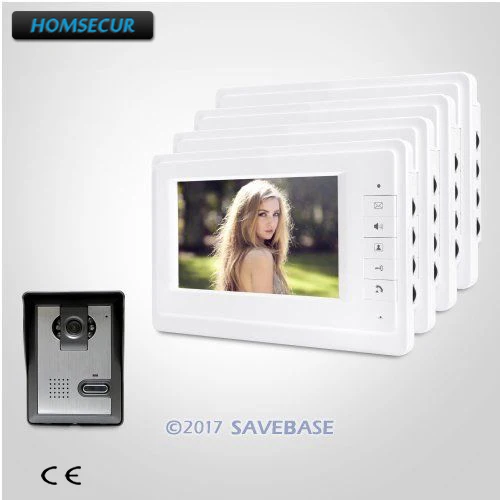 

HOMSECUR 7inch Video Door Entry Phone Call System with IR Night Vision for Home Security