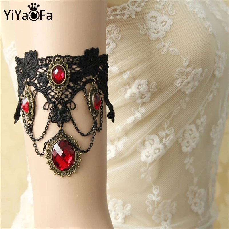 

YiYaoFa DIY Lace Arm Bracelet for Women Arm Bangles Fashion Summer Girl Jewelry Handmade Gothic Jewelry YAT-12