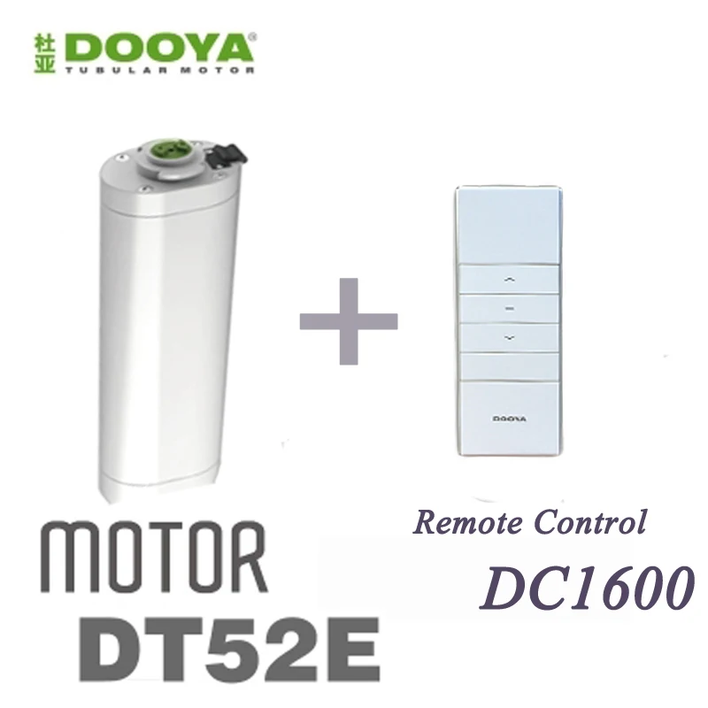 Горячая Dooya 45 Вт Электрический мотор для штор DT52E с пультом дистанционного управления для умного дома