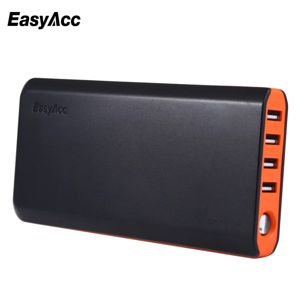 EasyAcc PB20000MS 20000mAh Power Bank Smart Output 2 USB Ports Potable