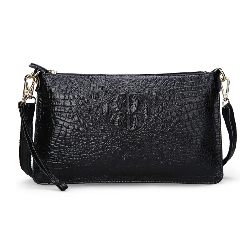 TEXTURED LEATHER EVENING CLUTH BAG