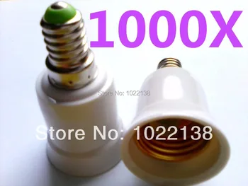 

1000pcs E14 to E27 LED lampholder socket adapter converter Free Shipping With Tracking No.