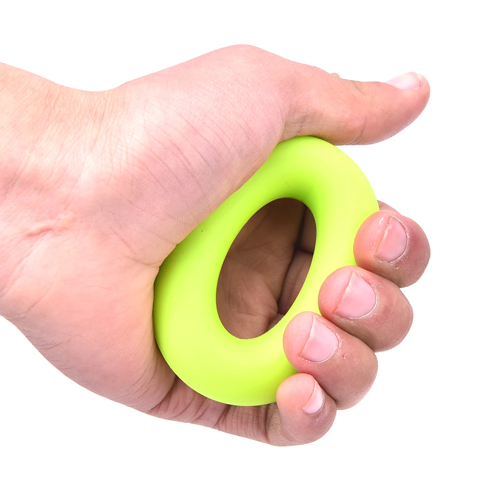 

2019 New 1PC 7cm Diameter 3Color Strength Finger Ring Rubber Strength Muscle Power Training Exerciser Gym Expander Gripper