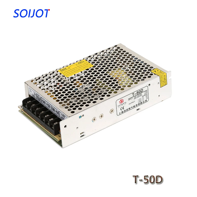 

T-50 Triple Output Switching Power Supply 50W 5V 12V,DC Power Supply,AC110V/220V Transformer To DC 5V 12V