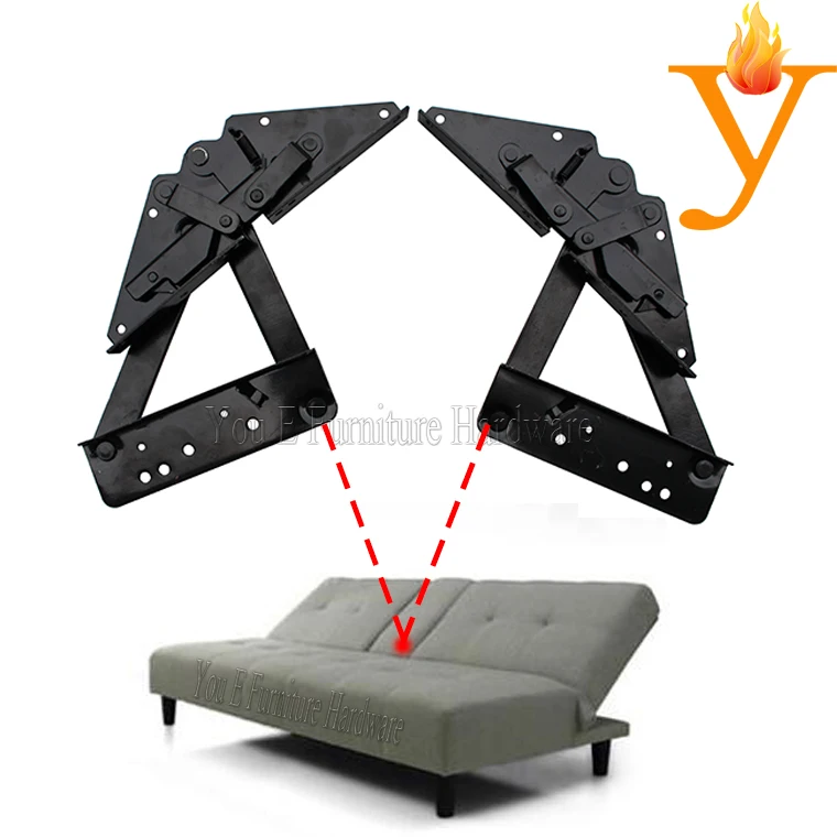 

electrophoresis black multifunction furniture hardware hinge for sofa bed D07