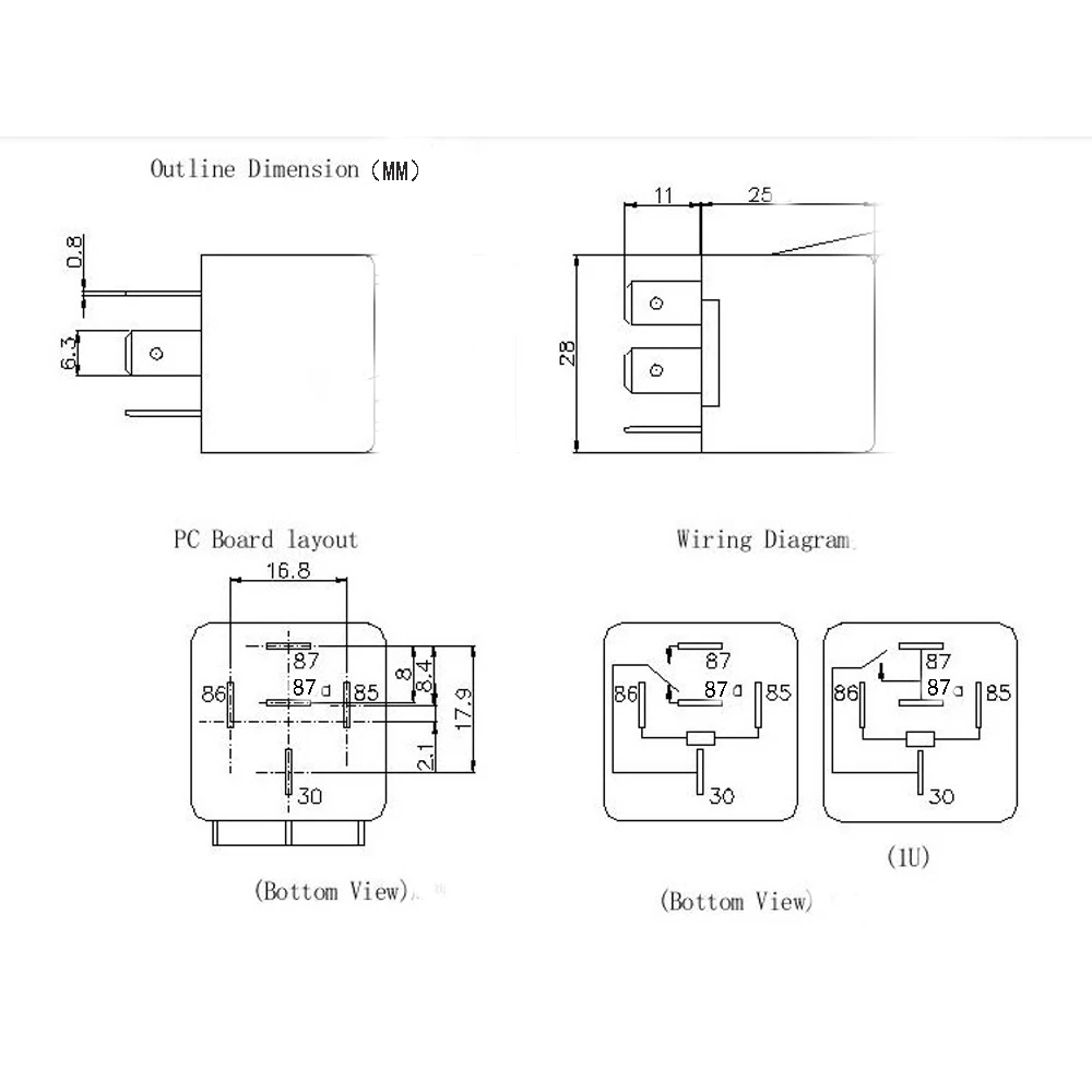 Автомобильный релейный модуль удлинитель для автомобиля 30 Х5 контактов 40 А 12 В
