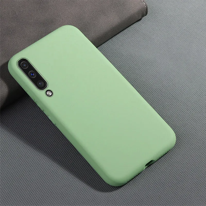 For Samsung A50 Case Liquid Silicone Phone Case For Samsung Galaxy A50 A70 A30 A40 A60 A20 M40 A51 A71 Cover Candy Shockproof - Цвет: 03