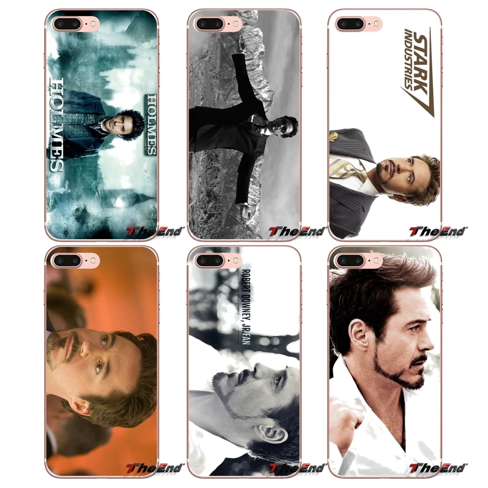 

Soft Transparent Shell Cases Robert Downey For iPhone X 4 4S 5 5S 5C SE 6 6S 7 8 Plus Samsung Galaxy J1 J3 J5 J7 A3 A5 2016 2017
