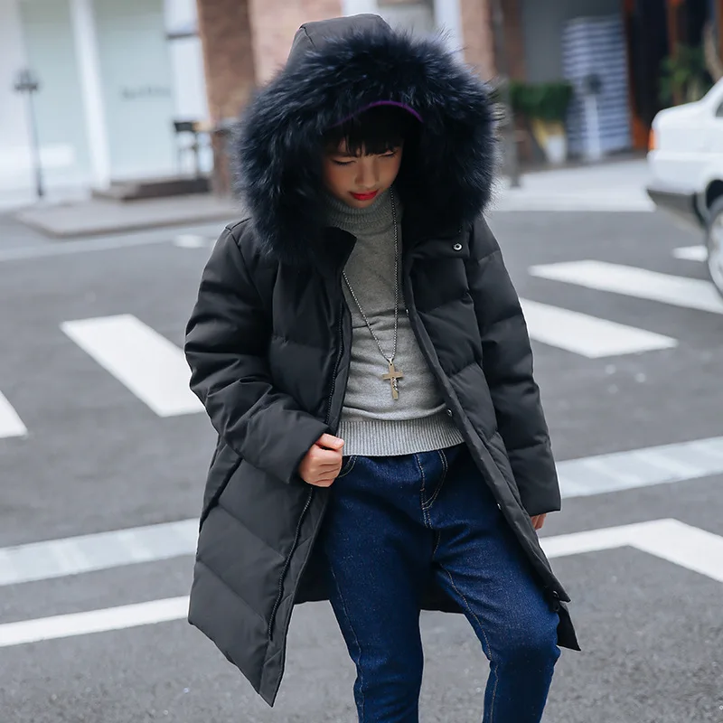 

2018 Winter Jacket For Boy Warm Thicken Hooded Children Boy Winter Coat 7-14 Years Kids Outerwear Jongens Winterjas