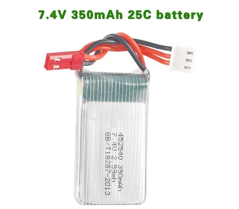 7,4 v 350mah 35C Lipo батарея для MJX X401H X402 JXD 515 515W 515V батарея и зарядное устройство RC Mini FPV Дрон Квадрокоптер вертолеты