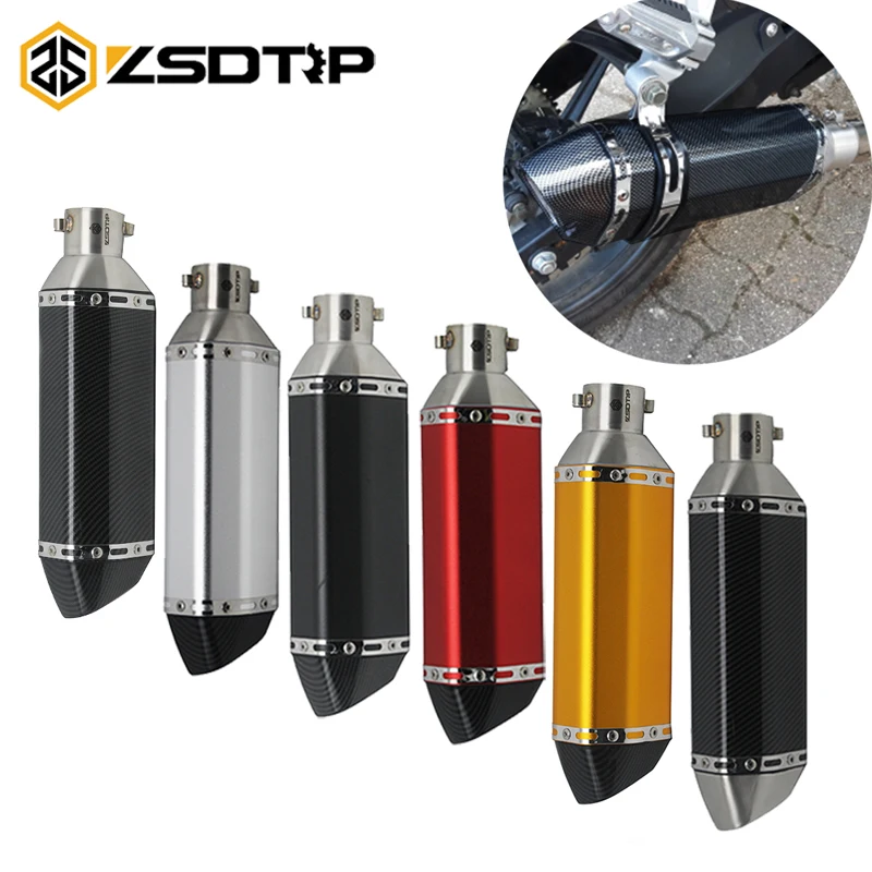 ZSDTRP 38 51mm Universal Motorcycle Exhaust Modified Pipe Slip on