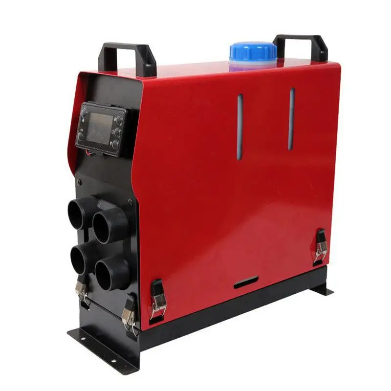 Автомобильный обогреватель 5KW 12V дизелей обогреватель стояночный отопитель с Дистанционный пульт с lcd монитор для RV, дом на колесах, грузовики, лодки - Название цвета: Red