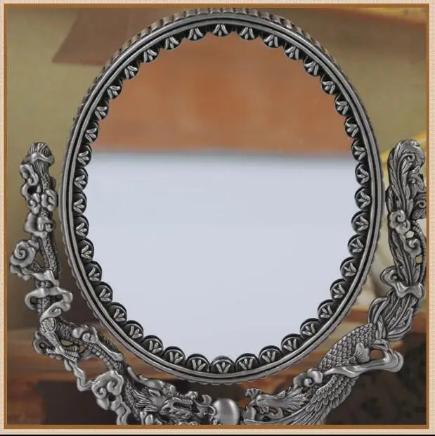 Европейское двойное зеркало в ретро стиле большого размера, настольное зеркало для подарка, увеличительное зеркало для домашнего декора, большие зеркала J027