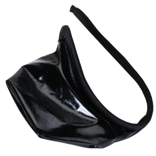 

TKOH Leatherette C-String Invisible Underpants For Men - Black