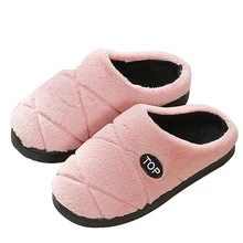 

Warm Home Slippers Women Winter Shoes Woman Cotton Flip Flops Antiskid Slides Adults Indoor Slippers Home Shoes Pantoufle Femme