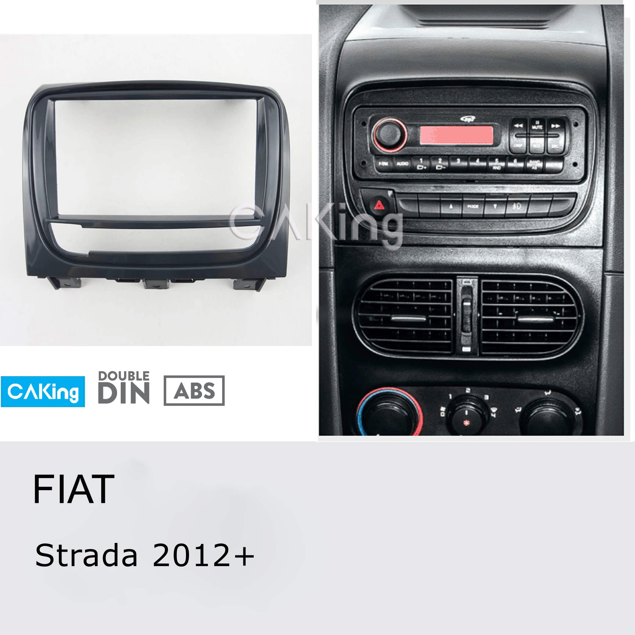 Двойной Din Автомобильная панель Радио панель для FIAT Strada 2012+ аудио рамка Dash комплект переходная Лицевая панель Адаптер Крышка передняя рамка