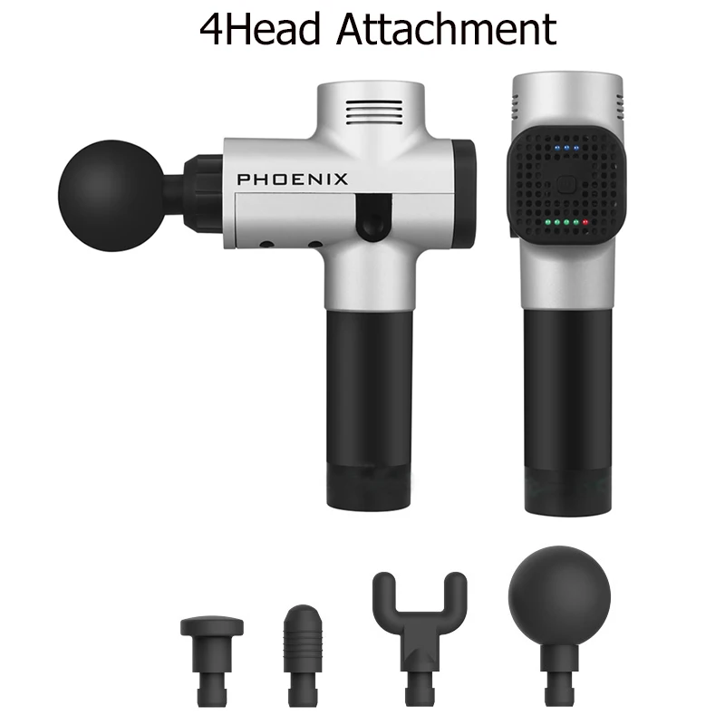 Мышечный массажный пистолет Терай облегчение боли после упражнений 3 уровня скорости низкий уровень шума 4 массажные головки мышечный Массажер терапия ткани