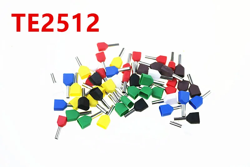 

TE2512 double pipe Insulated cold press Terminal Copper Crimp Connector 100PCS
