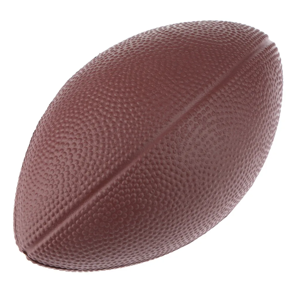 1 unid PU Rugby diversión Anti estrés béisbol en forma juguete del bebé entrenamiento al aire libre fútbol americano mano ejercicio Squeeze alivio suave espuma