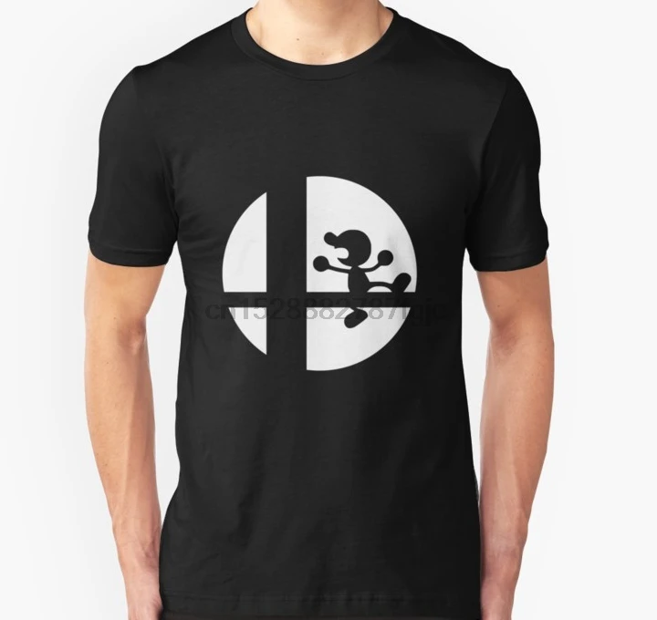 Мужская футболка с коротким рукавом мистер игра и часы Super Smash Bros. Женская