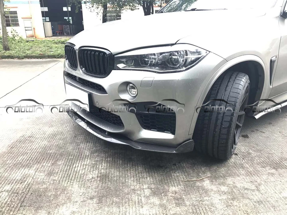 Для BMW X5M X6M F85 F86 RKP Стиль углеродного волокна передний спойлер бампера автомобиля стиль