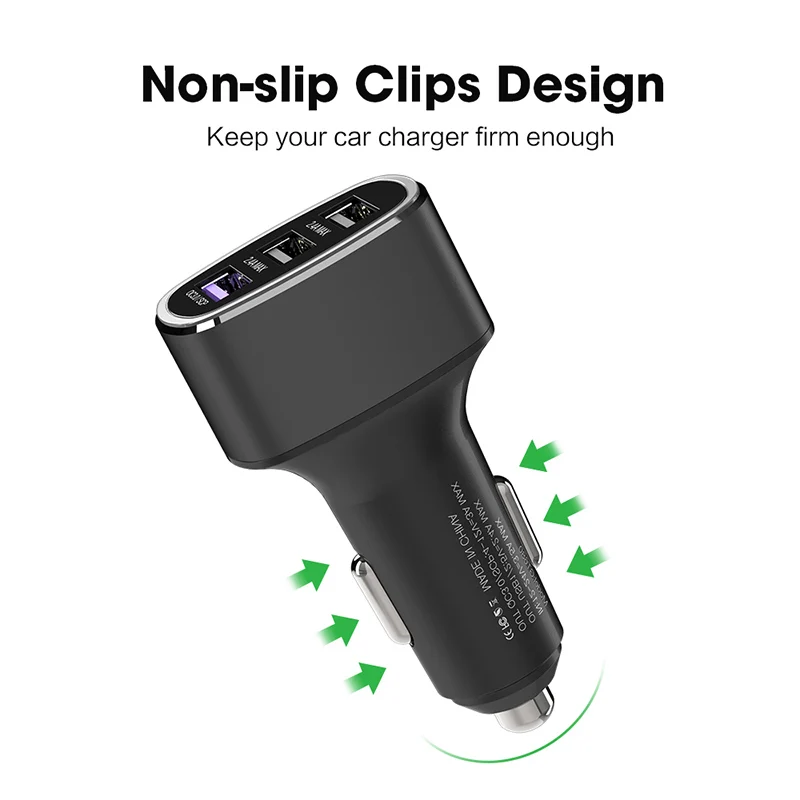 Зарядное устройство автомобильное зарядное 3 0 разъем для прикуривателя USB
