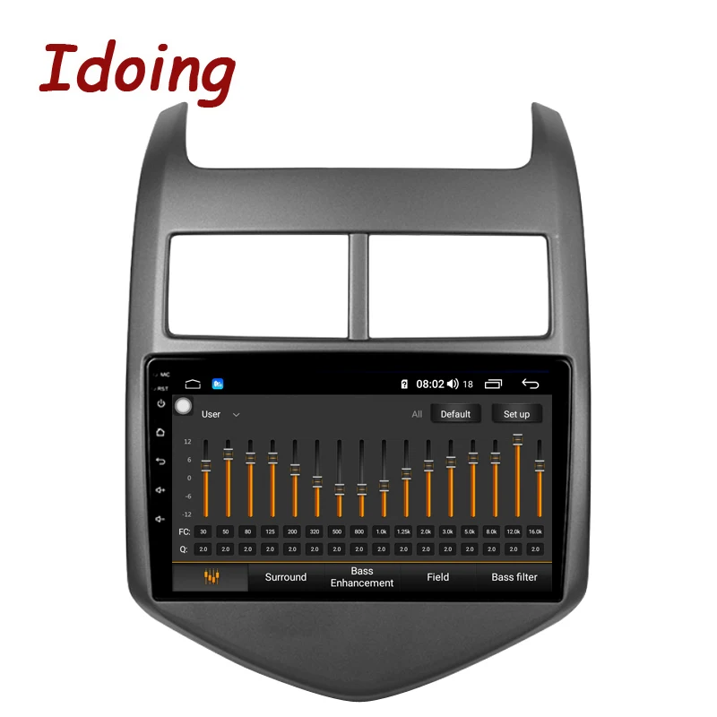 Clearance Idoing 9"4G+64G 2.5D IPS Octa Core Car Android8.1 Radio DSP  Multimedia Player For Chevrolet Aveo 2011-2013 GPS Navigation Video 2