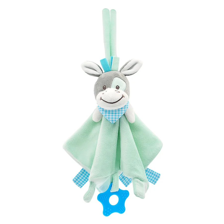 Baby Plush Toys Soft Appease Towel Soothe Reassure Sleeping Animal Blankie Towel Educational Rattles Clam plush Bebes Toys Doll