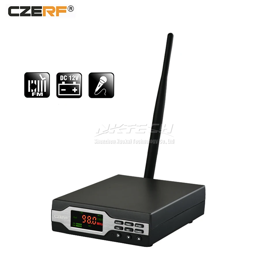 CZE 01B CZERF PLL стерео FM передатчик моно радио вещательная станция 0 1 Вт 10 уровневый