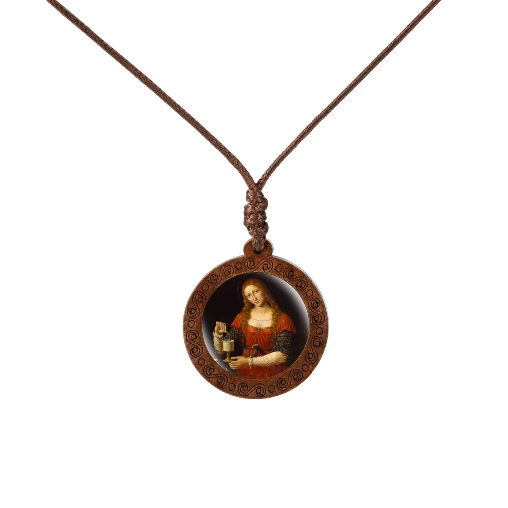 Ожерелье Leonardo Da Vinci известная картина Мона Лиза последний ужин статуя лошади