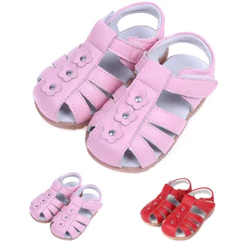 

2019 New Kids Beach Sandal Children's Girls Shoes Leather Sandals Summer Comfortable Breathable Casual Non-slip Shoes