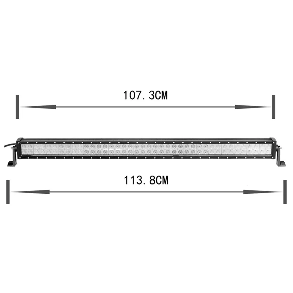 Marloo белый янтарь 22 32 42 50 52 дюйма 120 Вт 180 Вт 240 Вт 288 Вт 300 Вт светодиодный рабочий светильник бар Трактор Лодка внедорожный 4WD 4x4 автомобиль грузовик внедорожник - Цвет: 42 inch 240W